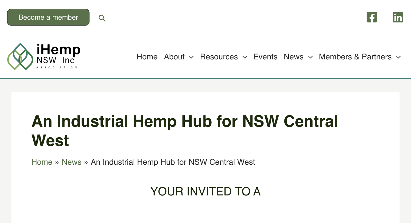An Industrial Hemp Hub for NSW Central West