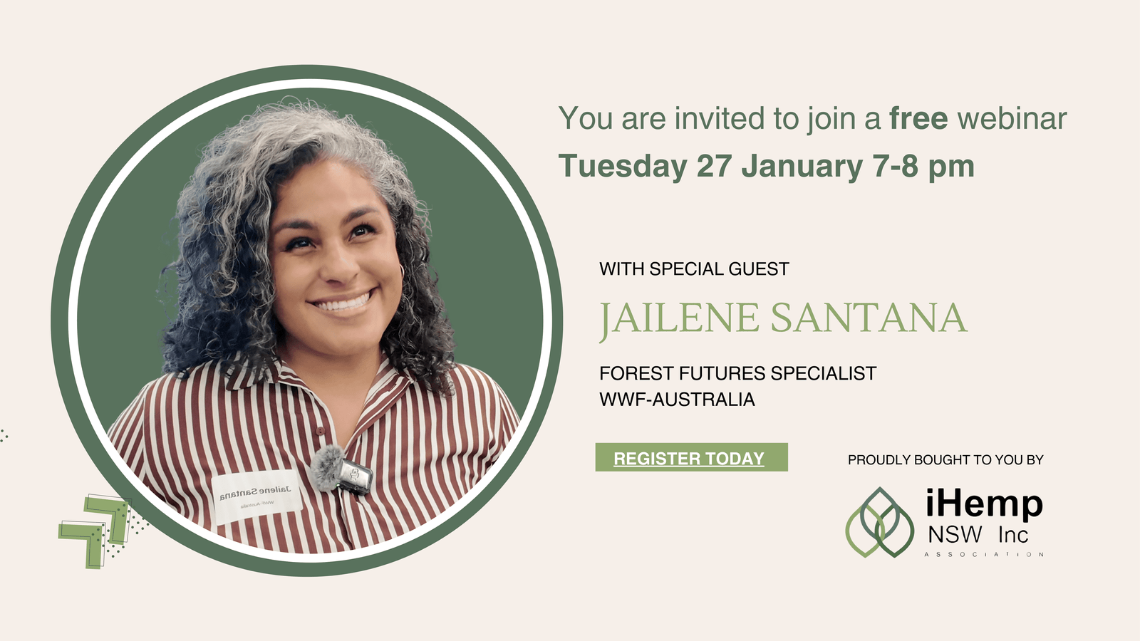Jailene Santana Webinar flyer